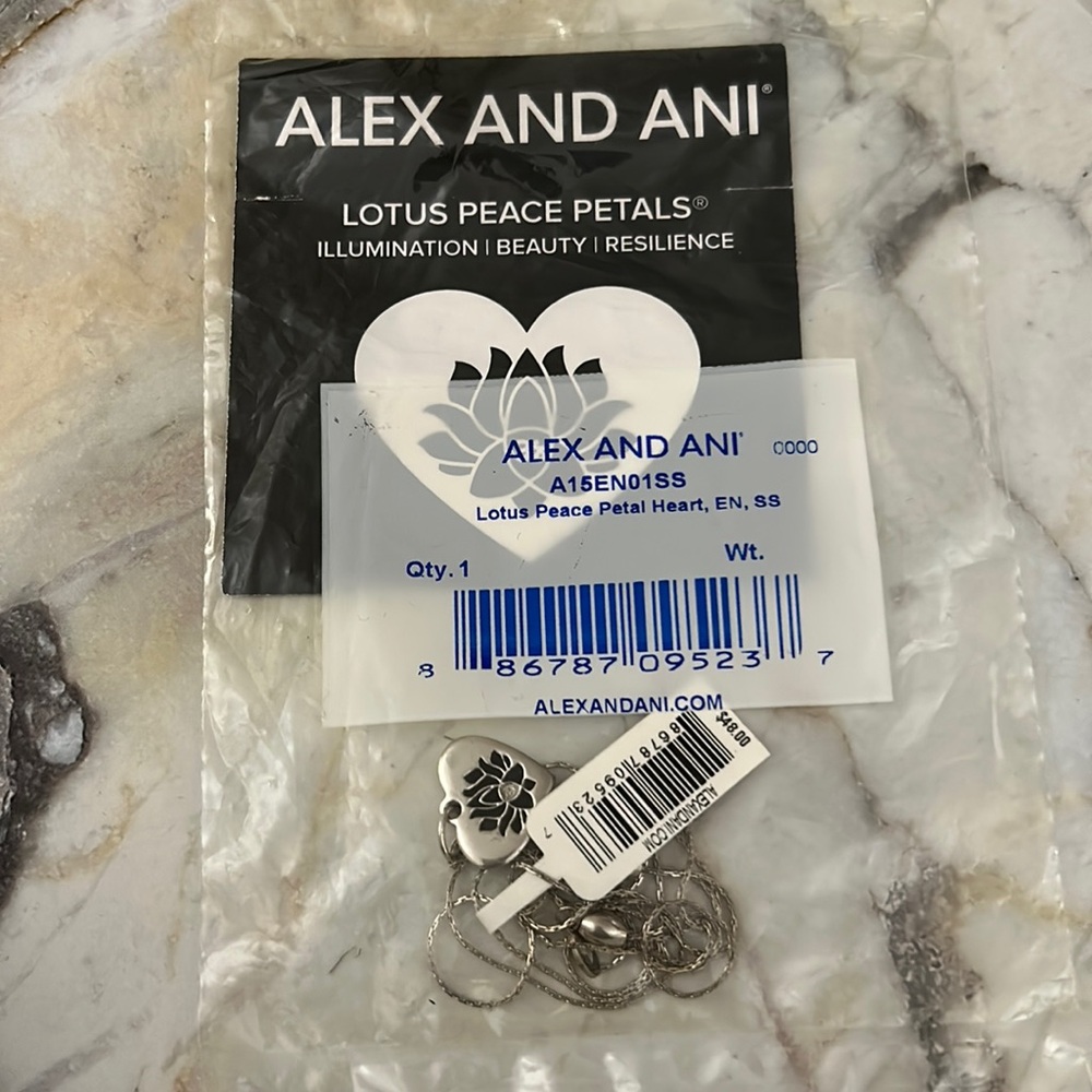 Alex and Ani necklace - lotus peace petals - NWT